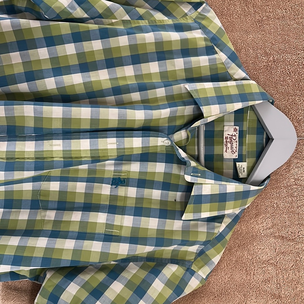 Penguin half sleeve button shirt